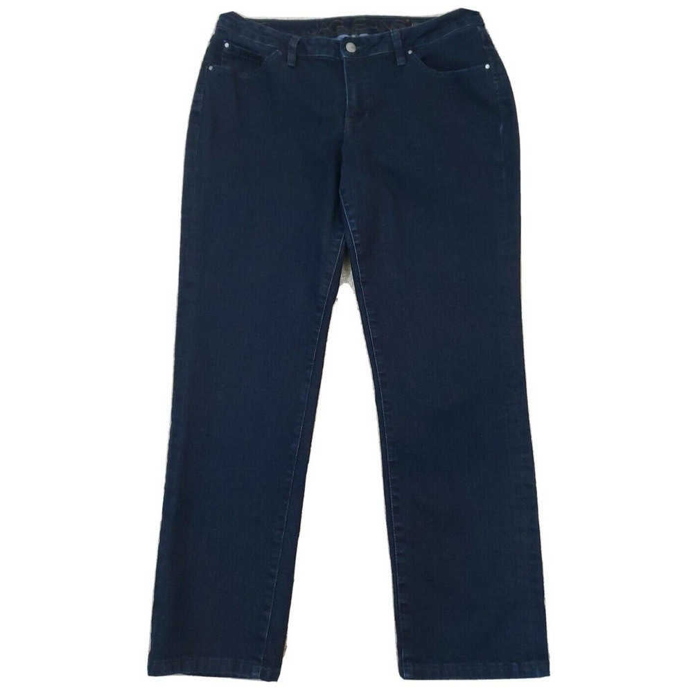JAG Jeans ~Woman Size 16~ Navy Blue Low Rise Slim Leg Jeans Stretch.